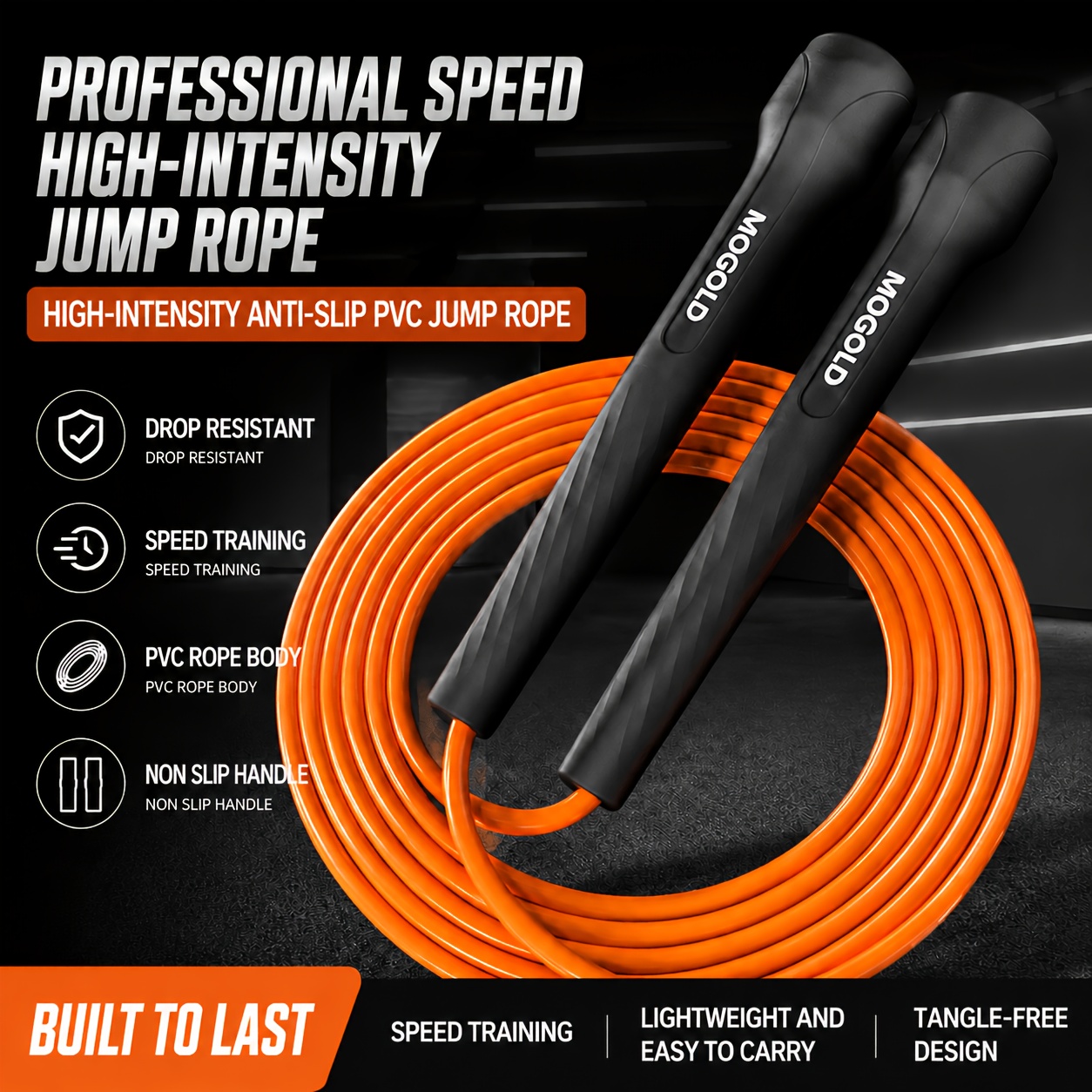 Skipping Rope Pvc - Tali Lompat Profesional - Tali Latihan