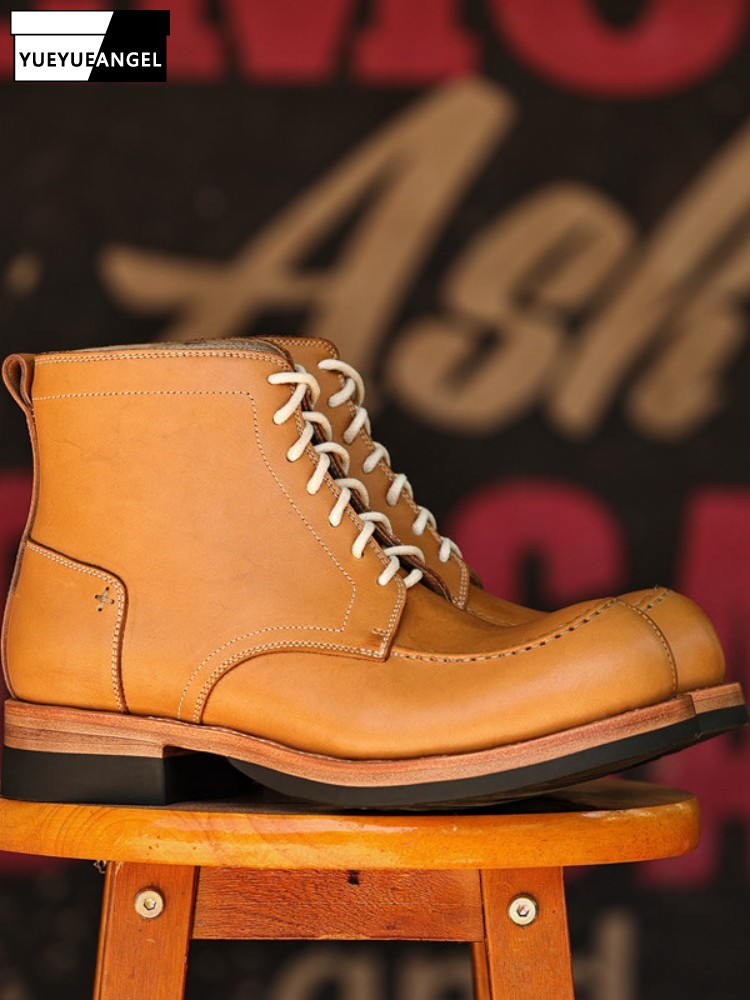 Crossfit Hard - Sepatu Bot Kulit Asli Gaya Jepang,