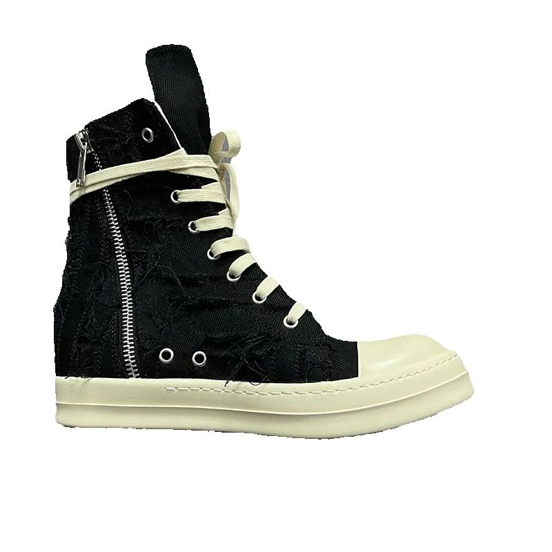 Crossfit Hard - Sepatu High-TOP Pria Wanita Kasual Kanvas