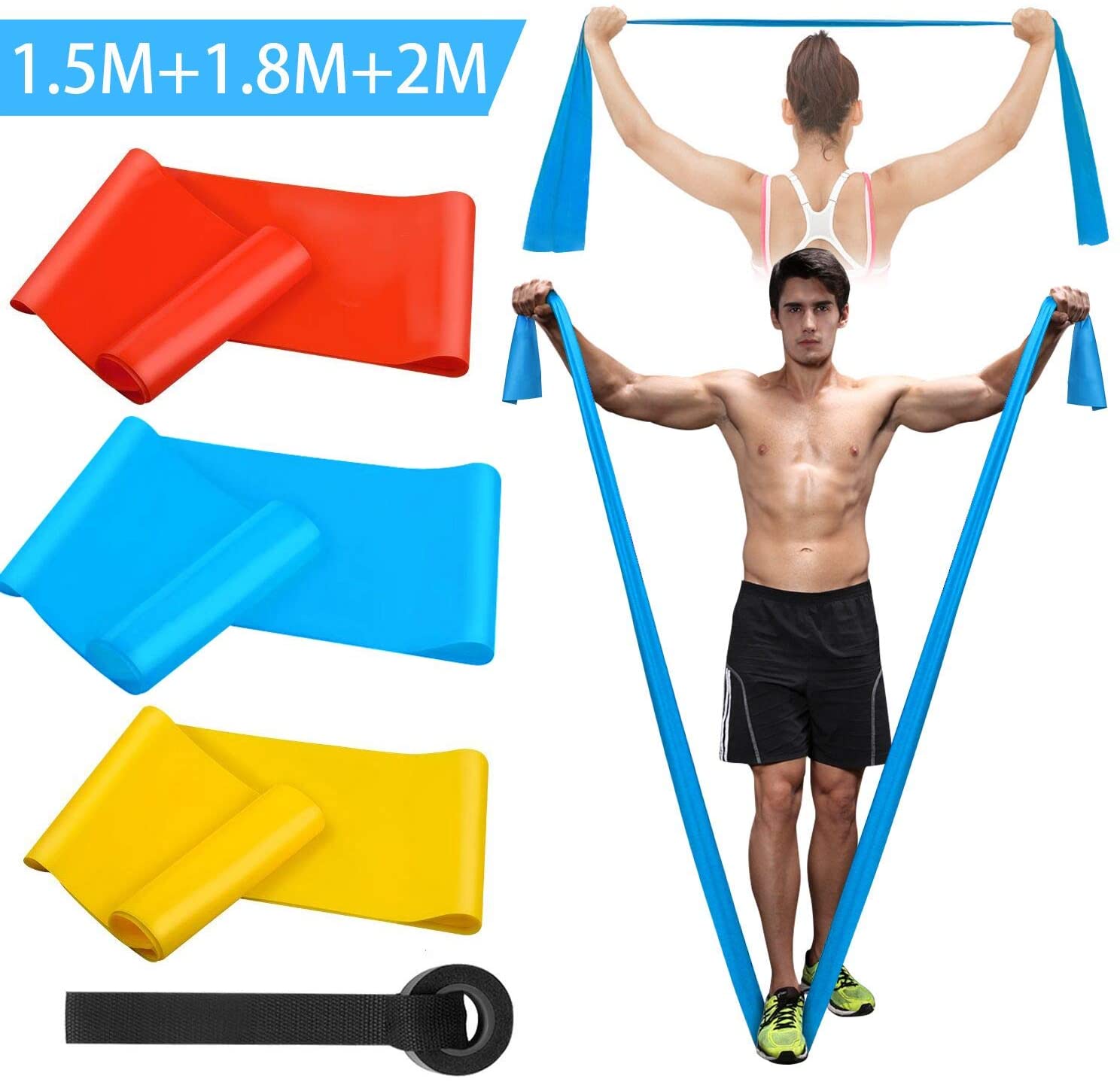 Pita Kebugaran Elastis 3 Buah  - Crossfit Accessories ulasan dan harga