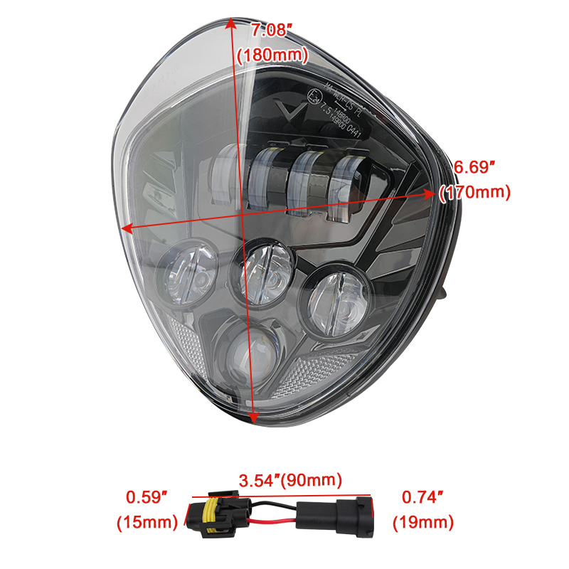 Rakitan Lampu Depan Sepeda Mot - Crossfit Victory ulasan dan harga